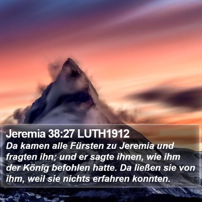 Jeremia 38:27 LUTH1912 Bible Verse Image