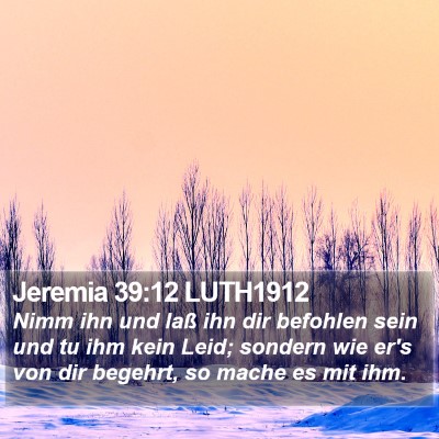 Jeremia 39:12 LUTH1912 Bible Verse Image