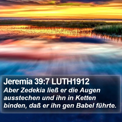 Jeremia 39:7 LUTH1912 Bible Verse Image