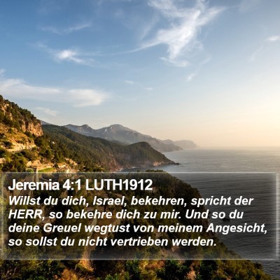 Jeremia 4:1 LUTH1912 Bible Verse Image