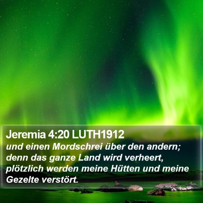 Jeremia 4:20 LUTH1912 Bible Verse Image