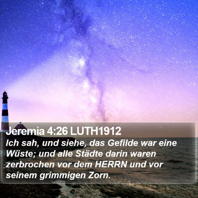 Jeremia 4:26 LUTH1912 Bible Verse Image