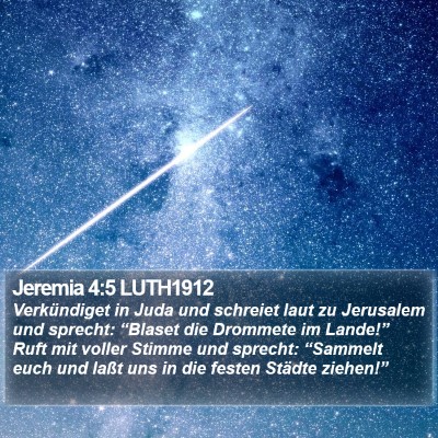 Jeremia 4:5 LUTH1912 Bible Verse Image