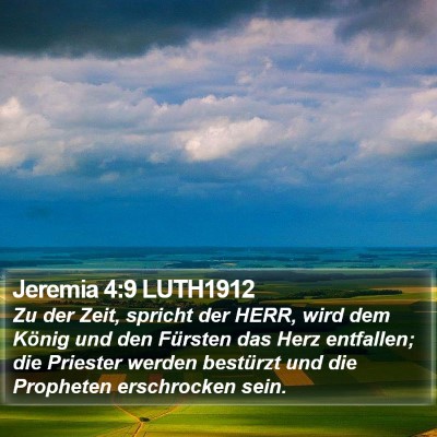 Jeremia 4:9 LUTH1912 Bible Verse Image