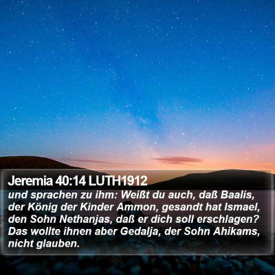 Jeremia 40:14 LUTH1912 Bible Verse Image