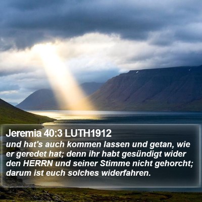 Jeremia 40:3 LUTH1912 Bible Verse Image