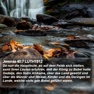 Jeremia 40:7 LUTH1912 Bible Verse Image