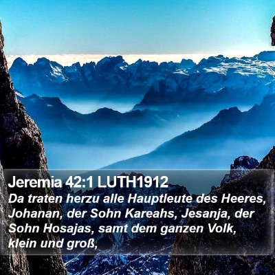 Jeremia 42:1 LUTH1912 Bible Verse Image