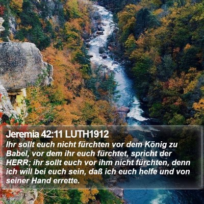 Jeremia 42:11 LUTH1912 Bible Verse Image