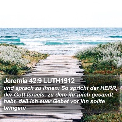 Jeremia 42:9 LUTH1912 Bible Verse Image