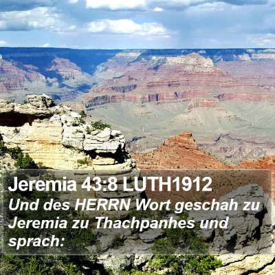 Jeremia 43:8 LUTH1912 Bible Verse Image