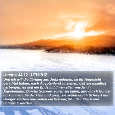 Jeremia 44:12 LUTH1912 Bible Verse Image