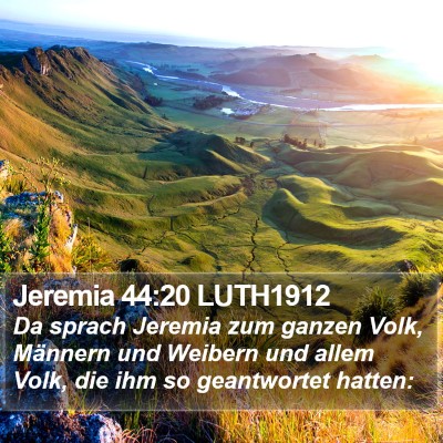 Jeremia 44:20 LUTH1912 Bible Verse Image