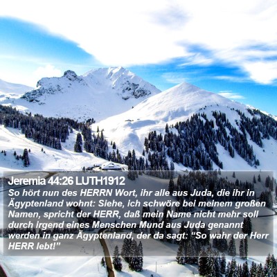Jeremia 44:26 LUTH1912 Bible Verse Image