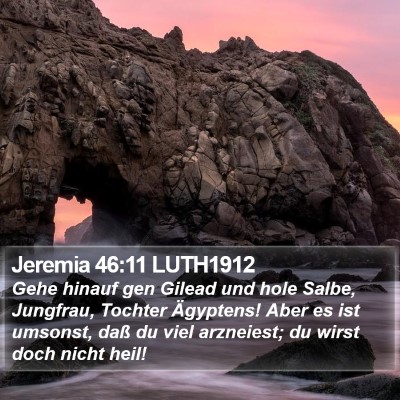 Jeremia 46:11 LUTH1912 Bible Verse Image