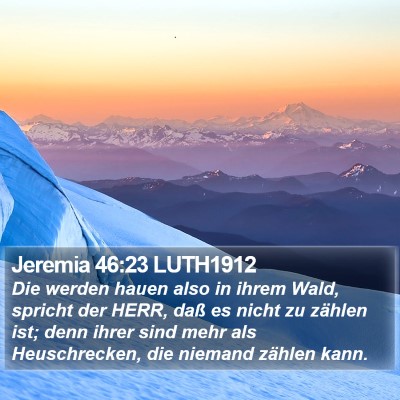 Jeremia 46:23 LUTH1912 Bible Verse Image
