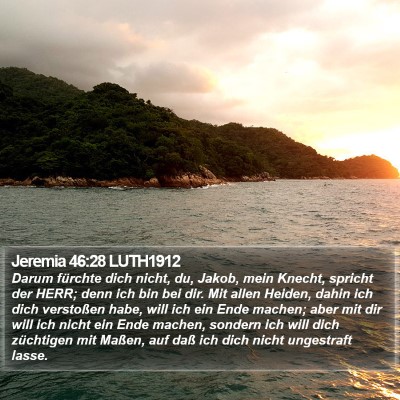 Jeremia 46:28 LUTH1912 Bible Verse Image