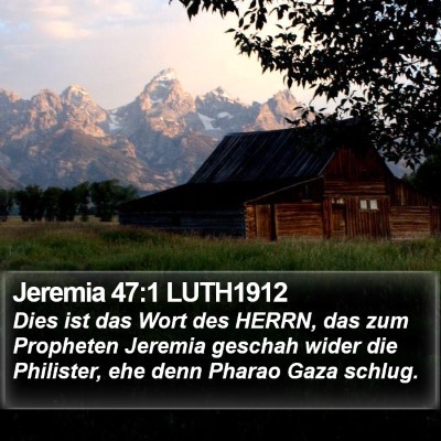 Jeremia 47:1 LUTH1912 Bible Verse Image