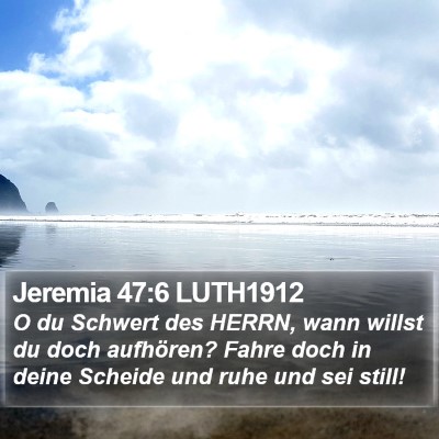 Jeremia 47:6 LUTH1912 Bible Verse Image