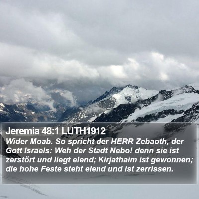 Jeremia 48:1 LUTH1912 Bible Verse Image