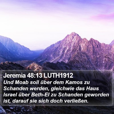 Jeremia 48:13 LUTH1912 Bible Verse Image