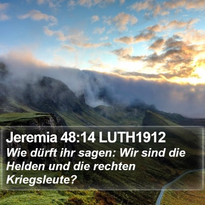Jeremia 48:14 LUTH1912 Bible Verse Image
