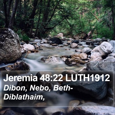 Jeremia 48:22 LUTH1912 Bible Verse Image