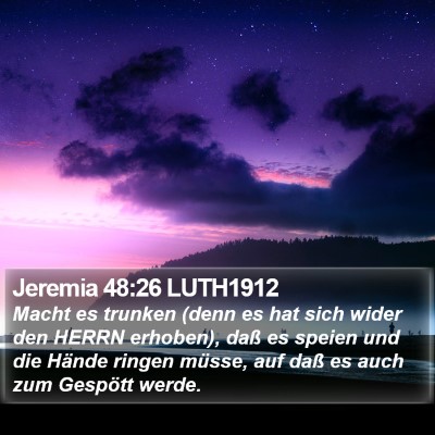 Jeremia 48:26 LUTH1912 Bible Verse Image