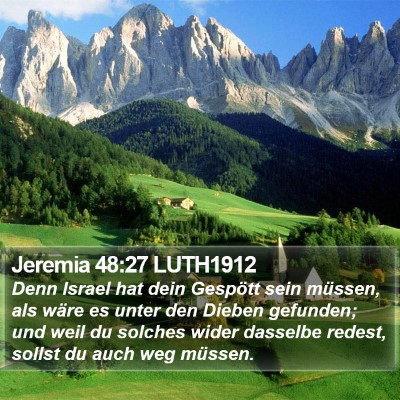 Jeremia 48:27 LUTH1912 Bible Verse Image