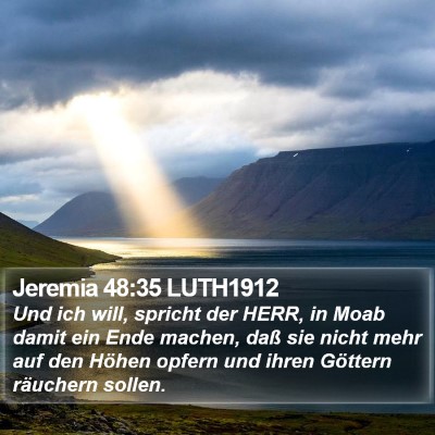 Jeremia 48:35 LUTH1912 Bible Verse Image