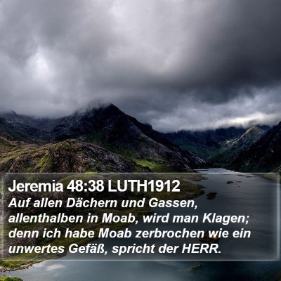 Jeremia 48:38 LUTH1912 Bible Verse Image