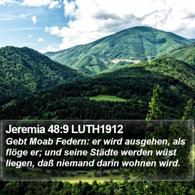 Jeremia 48:9 LUTH1912 Bible Verse Image