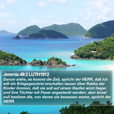 Jeremia 49:2 LUTH1912 Bible Verse Image