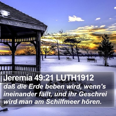 Jeremia 49:21 LUTH1912 Bible Verse Image