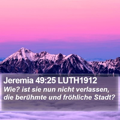Jeremia 49:25 LUTH1912 Bible Verse Image
