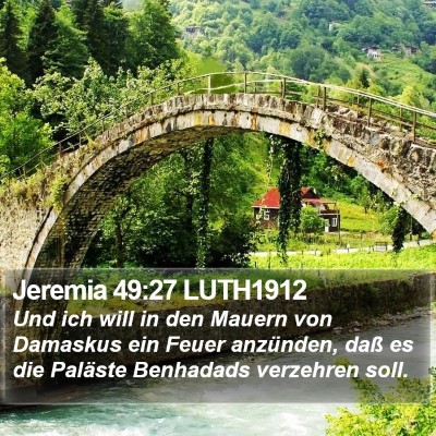 Jeremia 49:27 LUTH1912 Bible Verse Image
