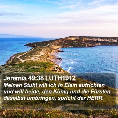 Jeremia 49:38 LUTH1912 Bible Verse Image