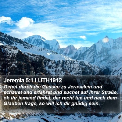 Jeremia 5:1 LUTH1912 Bible Verse Image
