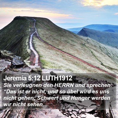 Jeremia 5:12 LUTH1912 Bible Verse Image