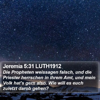 Jeremia 5:31 LUTH1912 Bible Verse Image