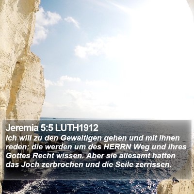 Jeremia 5:5 LUTH1912 Bible Verse Image