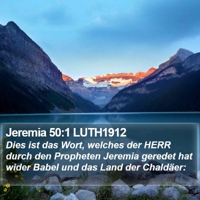 Jeremia 50:1 LUTH1912 Bible Verse Image