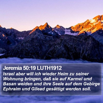 Jeremia 50:19 LUTH1912 Bible Verse Image