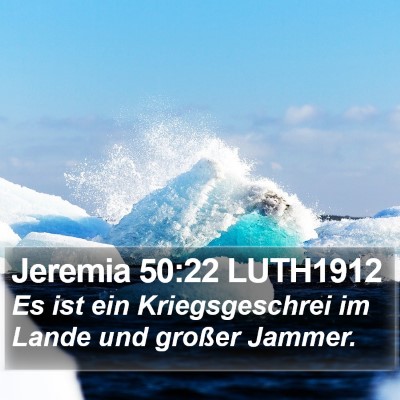 Jeremia 50:22 LUTH1912 Bible Verse Image