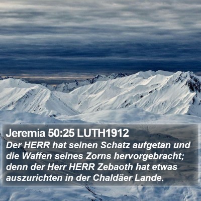 Jeremia 50:25 LUTH1912 Bible Verse Image