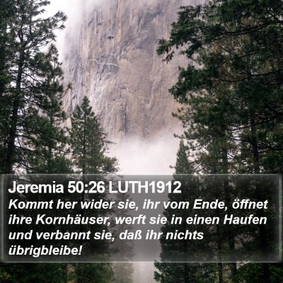 Jeremia 50:26 LUTH1912 Bible Verse Image