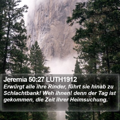 Jeremia 50:27 LUTH1912 Bible Verse Image