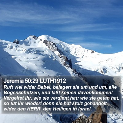 Jeremia 50:29 LUTH1912 Bible Verse Image