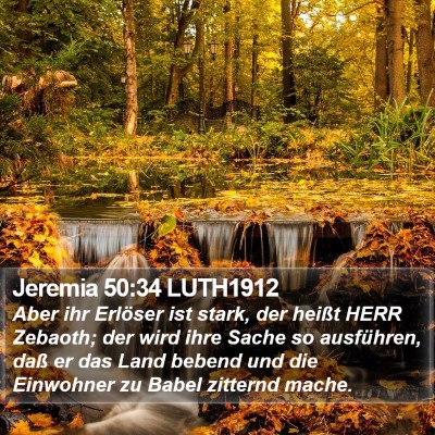 Jeremia 50:34 LUTH1912 Bible Verse Image