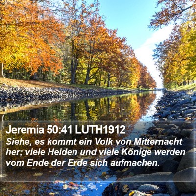 Jeremia 50:41 LUTH1912 Bible Verse Image